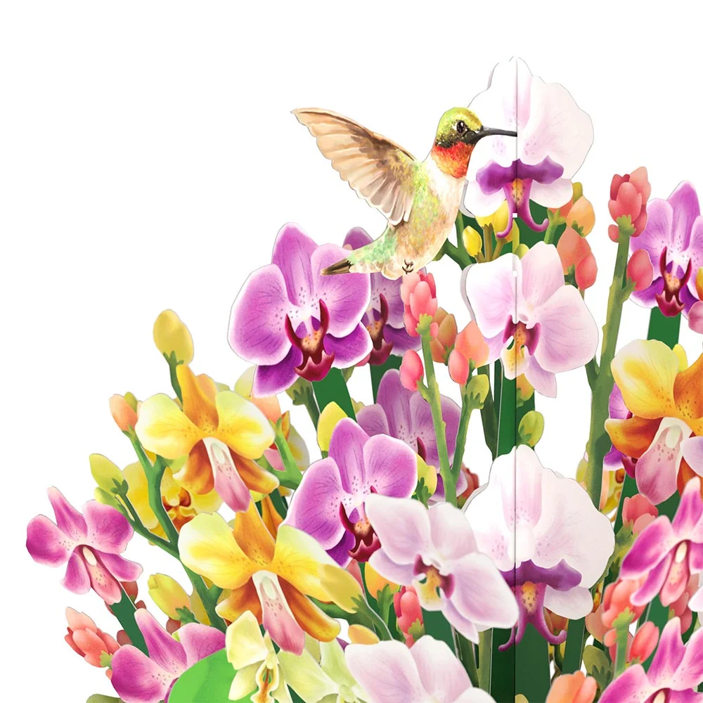 Lovepop Watercolor Orchid Pop-Up Card & Bouquet Bundle - Image 3