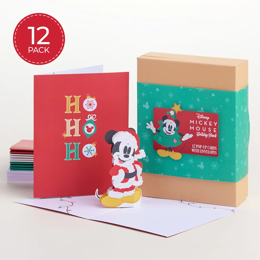 Lovepop Disney’s Mickey Mouse Holiday Box Set (Assorted 12-Pack): Paperpop Card