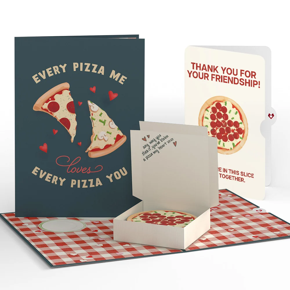 Lovepop Pizza Love Friendship Pop-Up Card and Sentiment Set