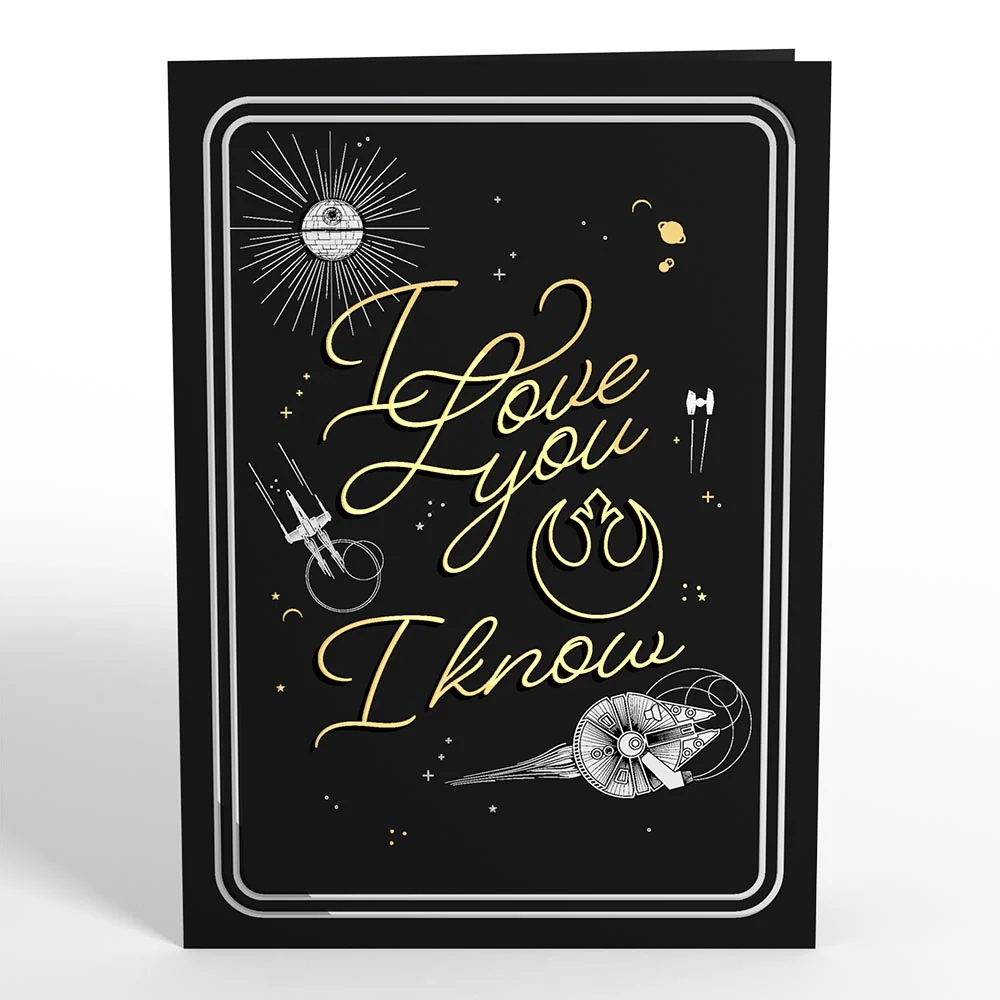 Lovepop Star Wars Han Solo & Leia Love Pop-Up Card - Image 4
