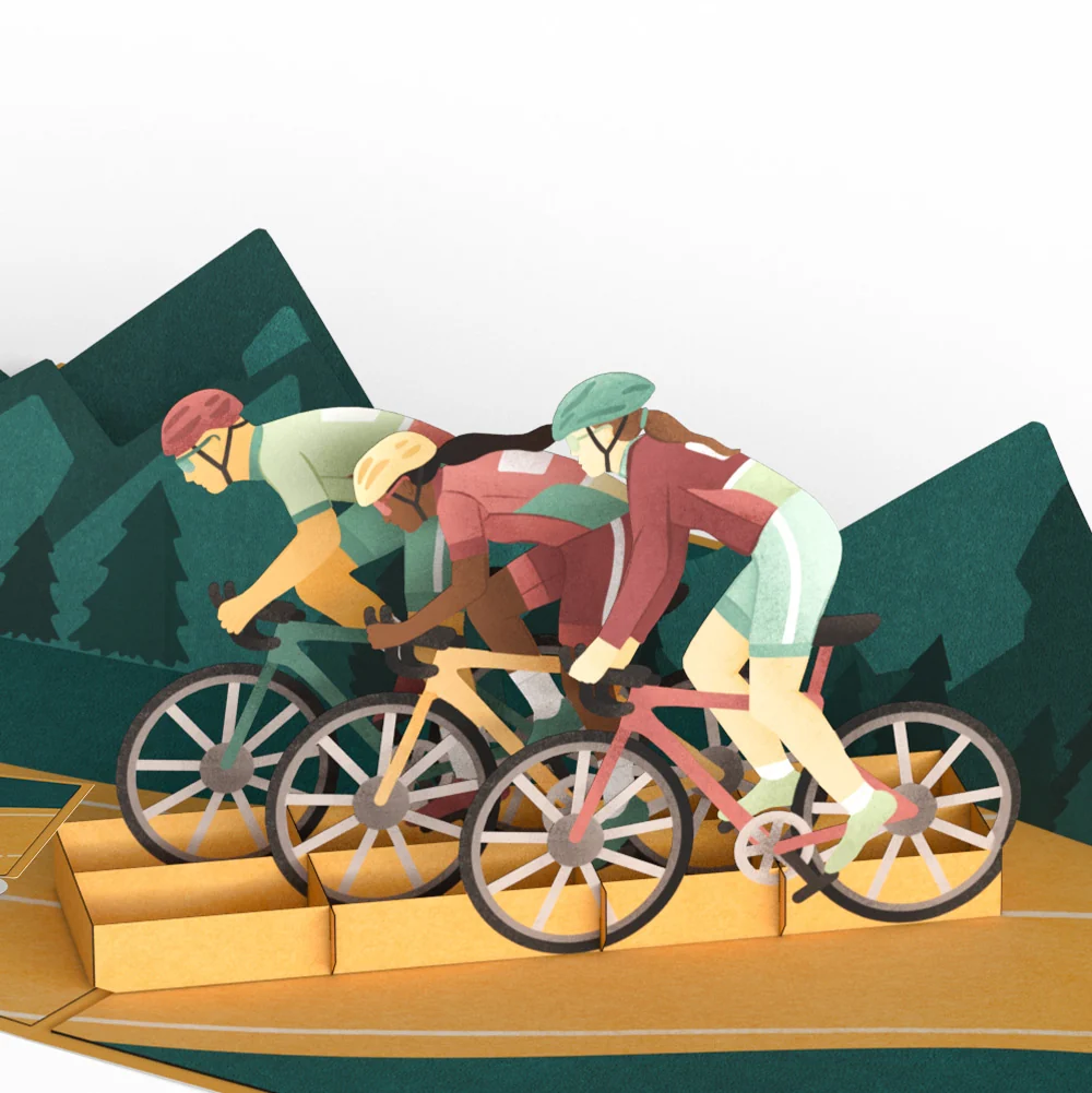 Lovepop On the Ride Biking Pop-Up Card and Sentiment Set for Mom Bicycle - Image 3