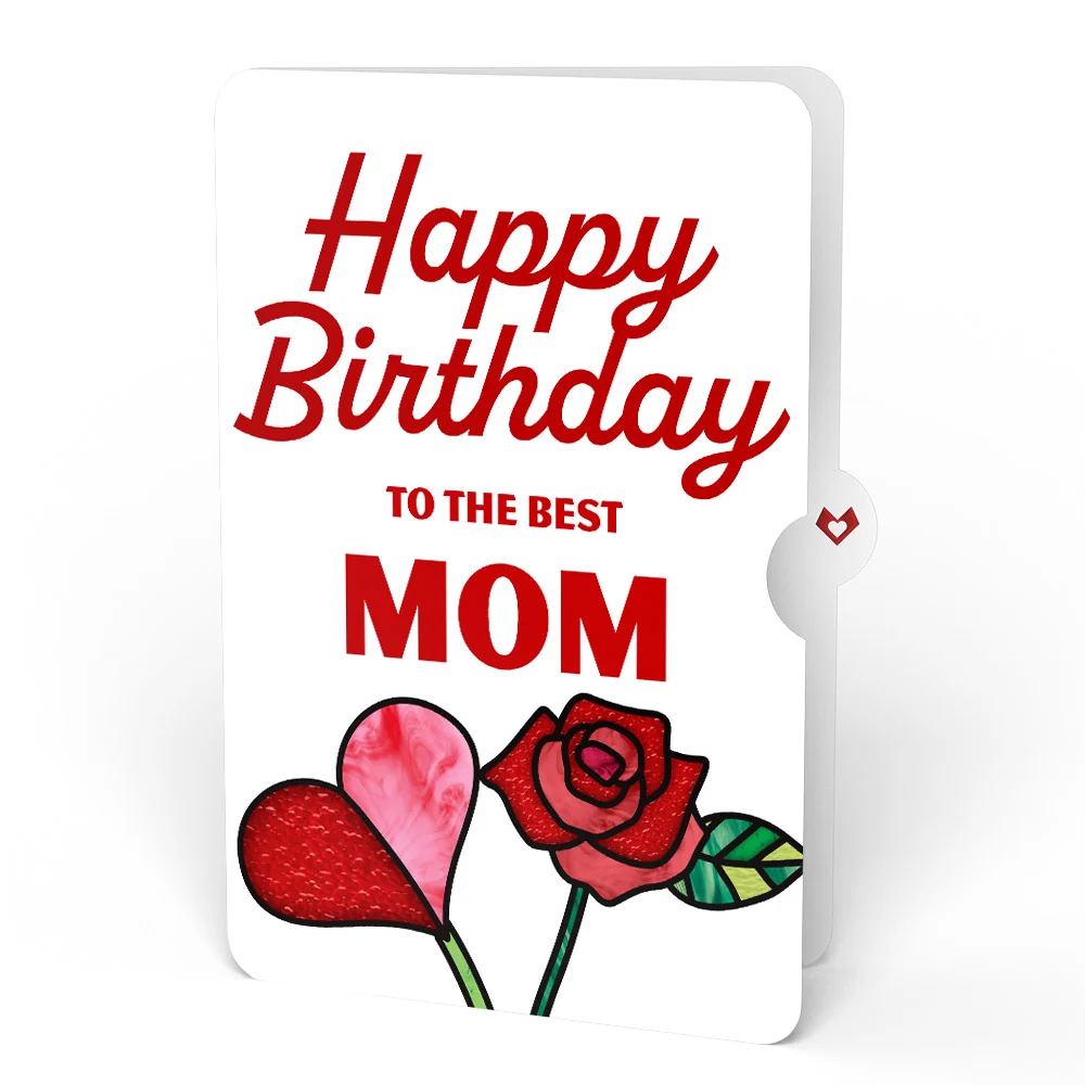 Lovepop Red Rose Birthday Grand Bouquet and Sentiment Set for Mom Vase - Image 4