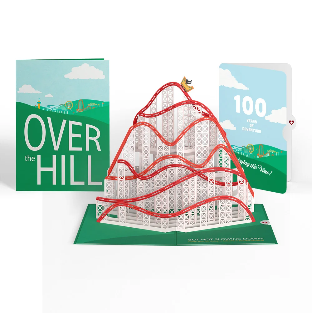 Lovepop Over the Hill 100th Birthday Pop-Up Card and Sentiment Set