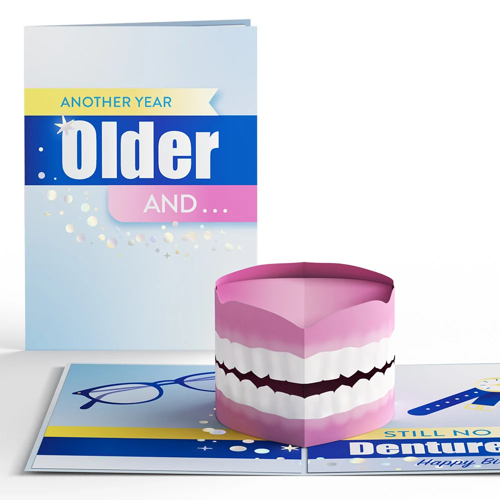 Lovepop Still No Dentures Birthday Pop-Up Card