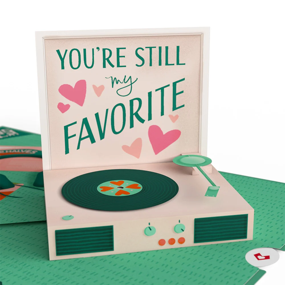 Lovepop Just for the Record Anniversary Pop-Up Card - Image 2