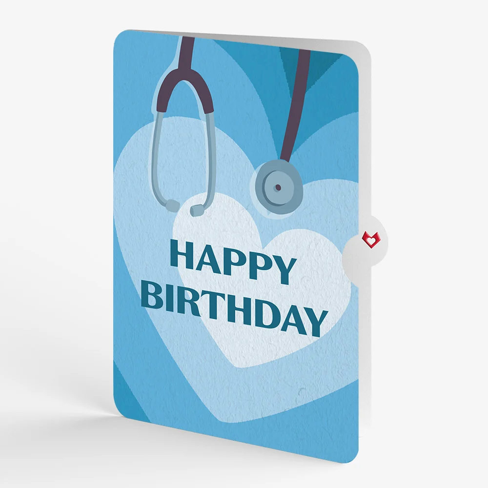 Lovepop Doctor Birthday Pop-Up Card and Sentiment Set Scrub - Image 4