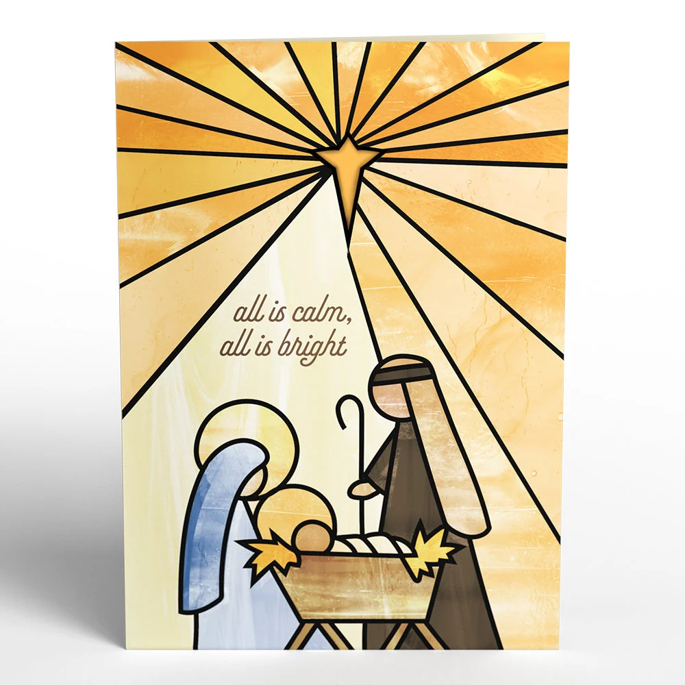 Lovepop All Is Calm Nativity Suncatcher Card - Image 5