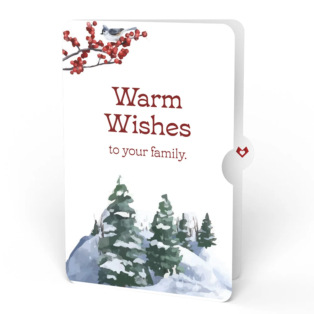 Lovepop Winter Wishes Mountain Village Light-Up Pop-Up Card and Warm Wishes Sentiment Set for Family - Image 4