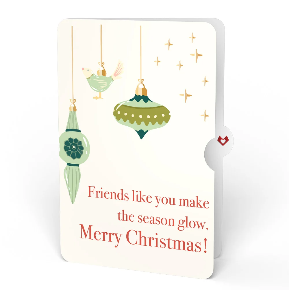 Lovepop Under the Tree Merry Christmas Loooooong Card (Expands to 2 feet) and Sentiment Set for Friend Cream - Image 4