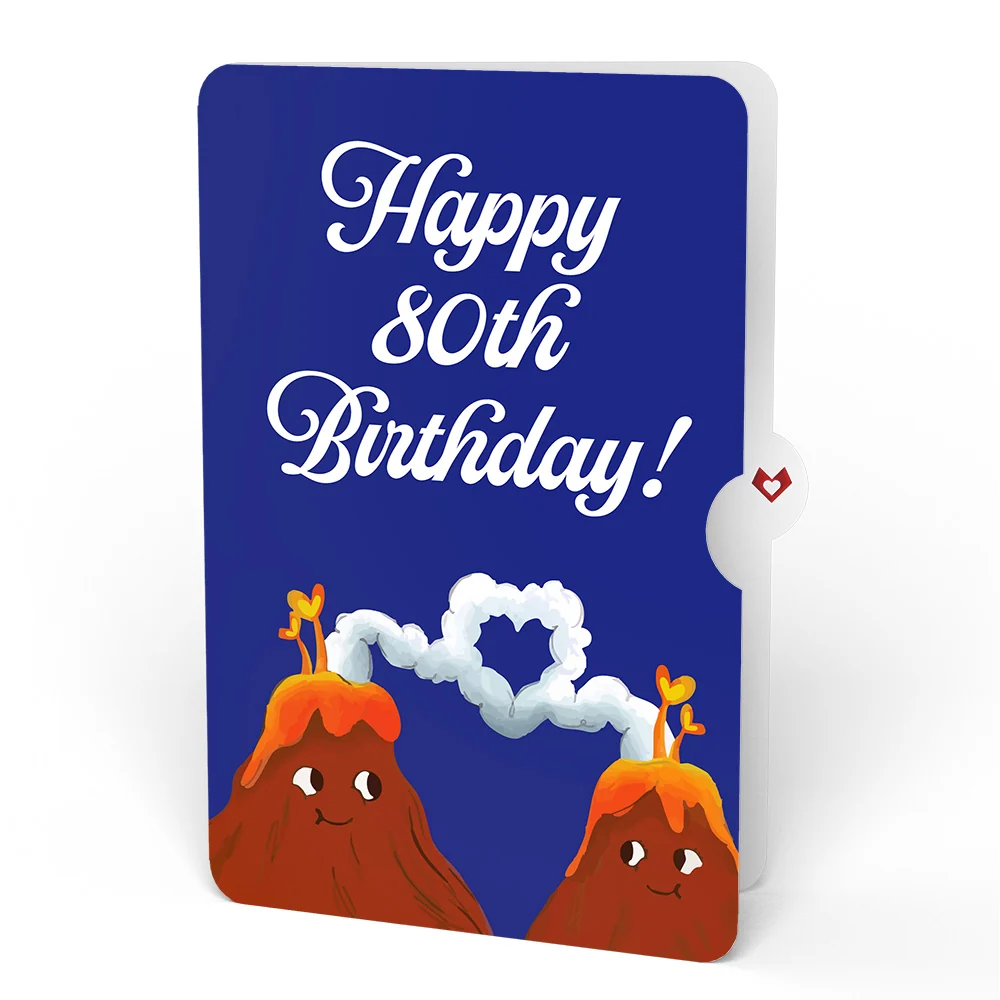 Lovepop I Lava You 80th Birthday Light-Up Pop-Up Card and Sentiment Set - Image 4