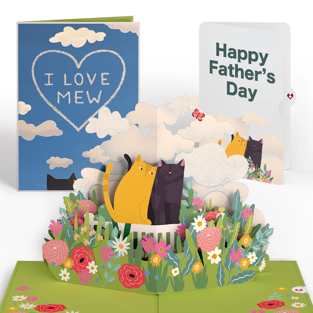 Lovepop I Love Mew Cats Father’s Day Pop-Up Card and Sentiment Set for Dad