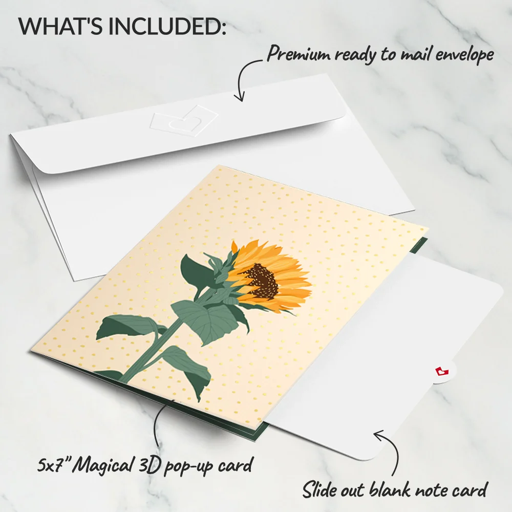 Lovepop Radiant Sunflowers Pop-Up Card - Image 5
