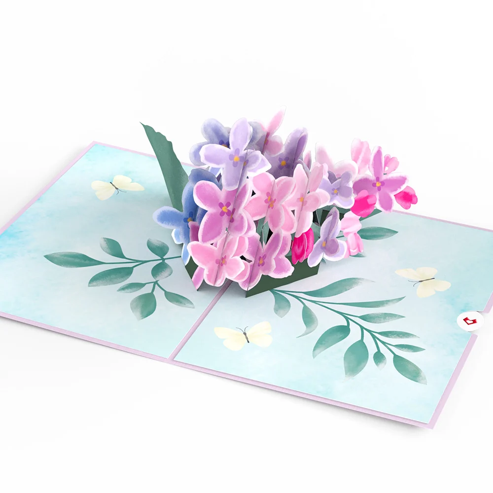Lovepop Purple Lilacs Pop-up Card - Image 3