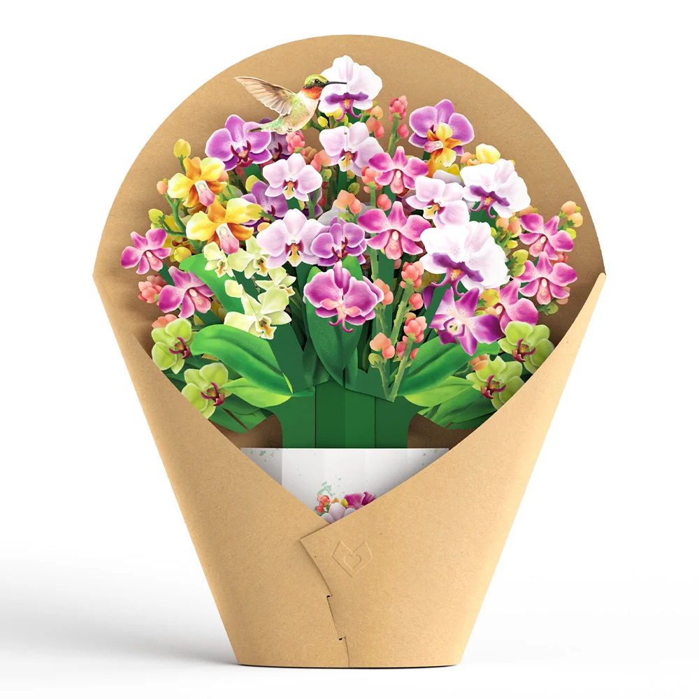 Lovepop Mother's Day Orchid Pop-Up Card & Bouquet Bundle - Image 8