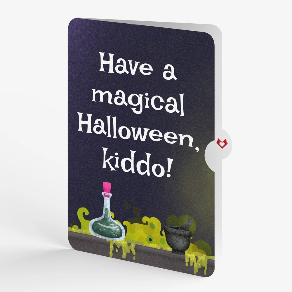 Lovepop Toil and Trouble Halloween Cauldron Music and Lights Pop-Up Card and Sentiment Set for Kid Jar - Image 4
