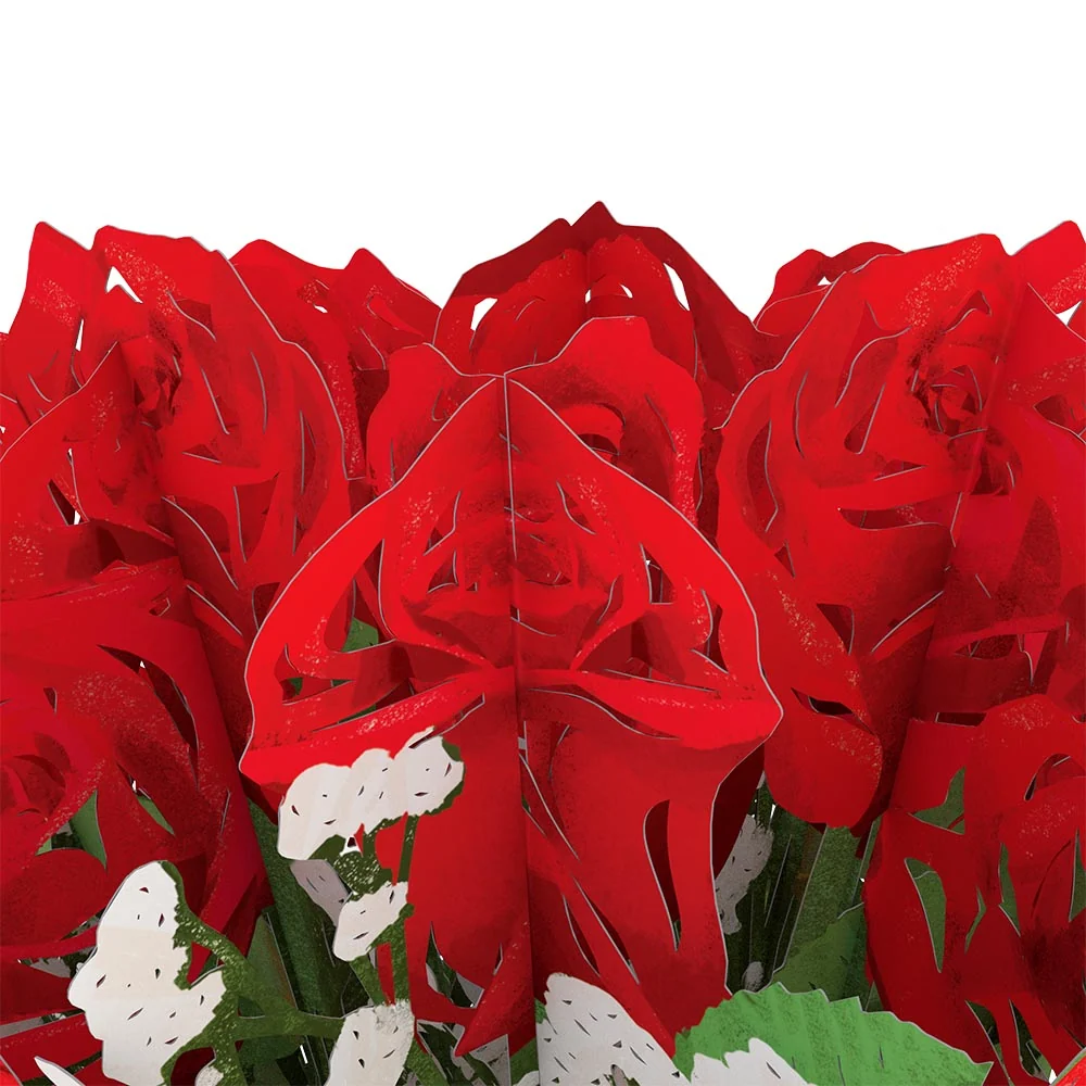 Lovepop Valentine's Day Flower Bouquet and Sentiment Set for Girlfriend Vase - Image 3