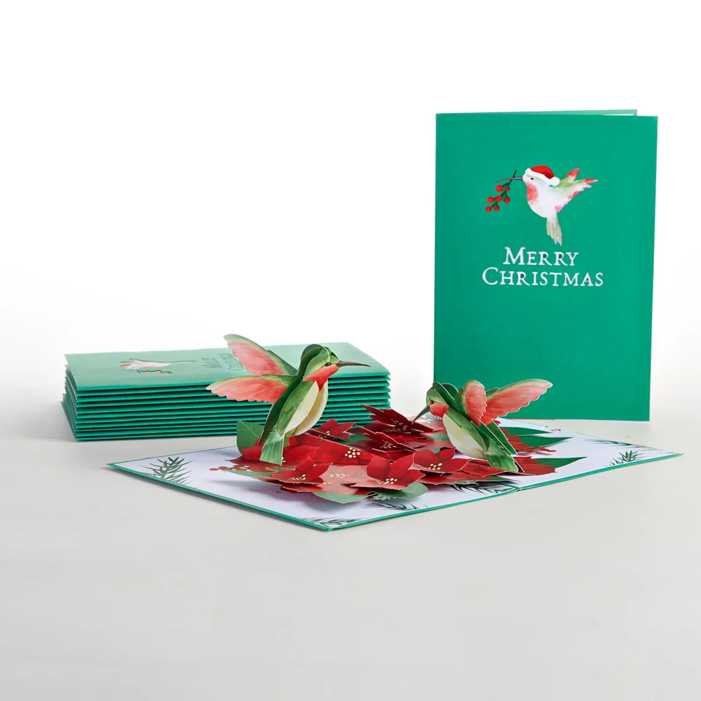 Lovepop Christmas Hummingbirds 12-Pack