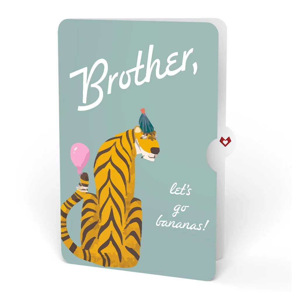 Lovepop Party Animals Birthday Pop-Up Card and Sentiment Set for Brother - Image 4