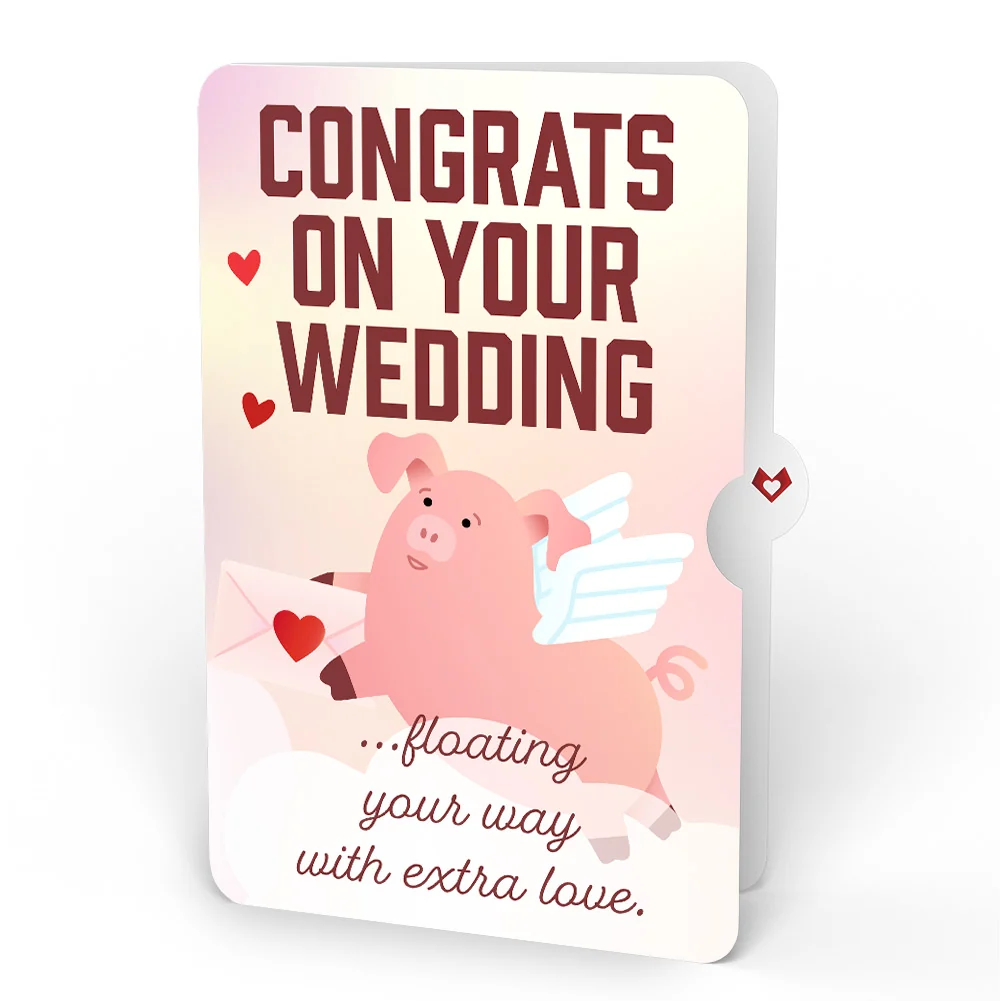 Lovepop Hogs and Kisses Weddings Music and Lights Pop-Up Card and Sentiment Set - Image 4