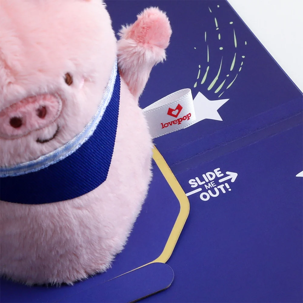 Lovepop 'Just Pig-Cause' Plushpop Card - Image 3