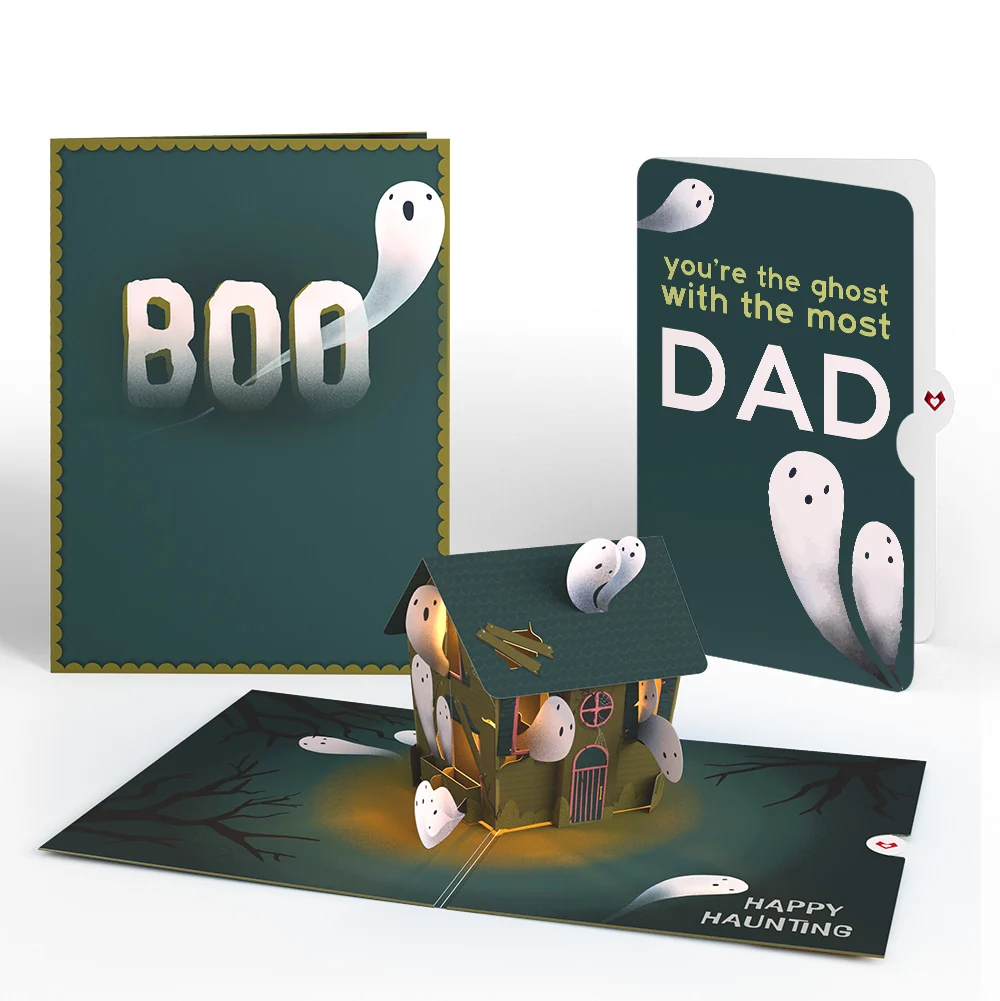 Lovepop Happy Haunting Halloween Music and Lights Pop-Up Card and Sentiment Set for Dad