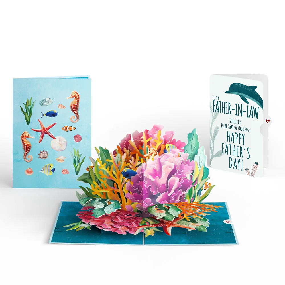 Lovepop Coral Reef Wonders Father’s Day Pop-Up Card and Sentiment Set for Father-in-law