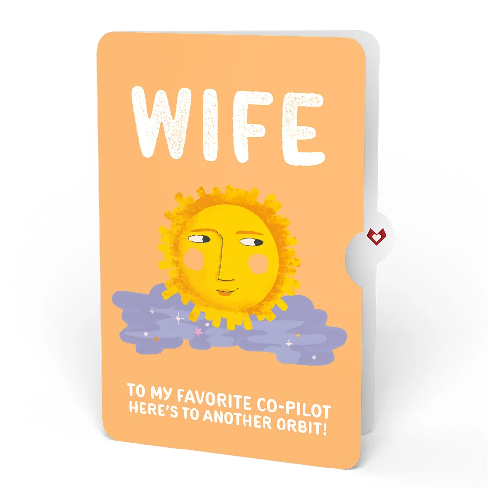 Lovepop Another Trip Around the Sun Birthday Light-Up Pop-Up Card and Sentiment Set for Wife - Image 4