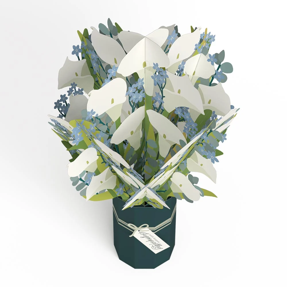 Lovepop Deepest Sympathy Calla Lilly Bouquet - Image 3