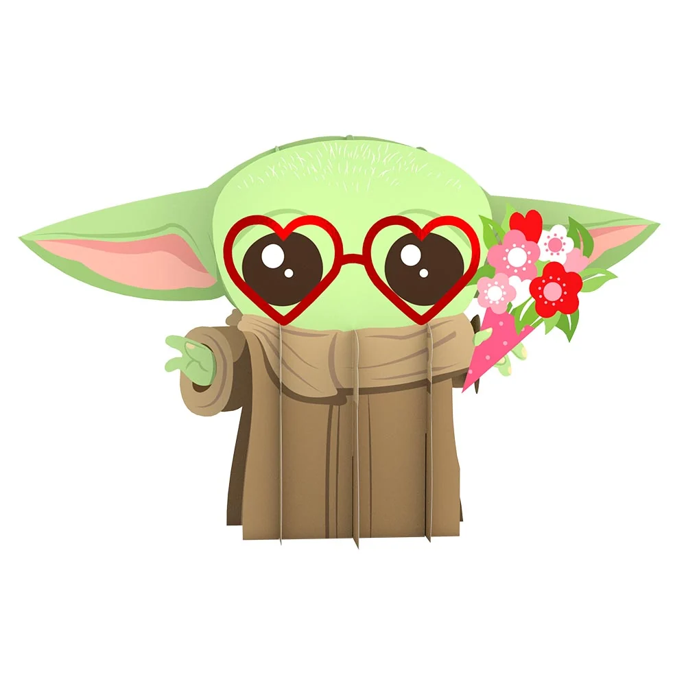Lovepop Star Wars The Mandalorian Grogu Love Giant Pop-Up Gift Glass - Image 5