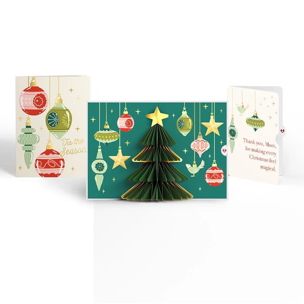 Lovepop Tis the Season Christmas Tree Pop-Up Card and Sentiment Set for Mom Cream