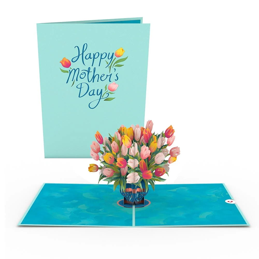 Lovepop Mother's Day Tulips Pop-Up Card Vase