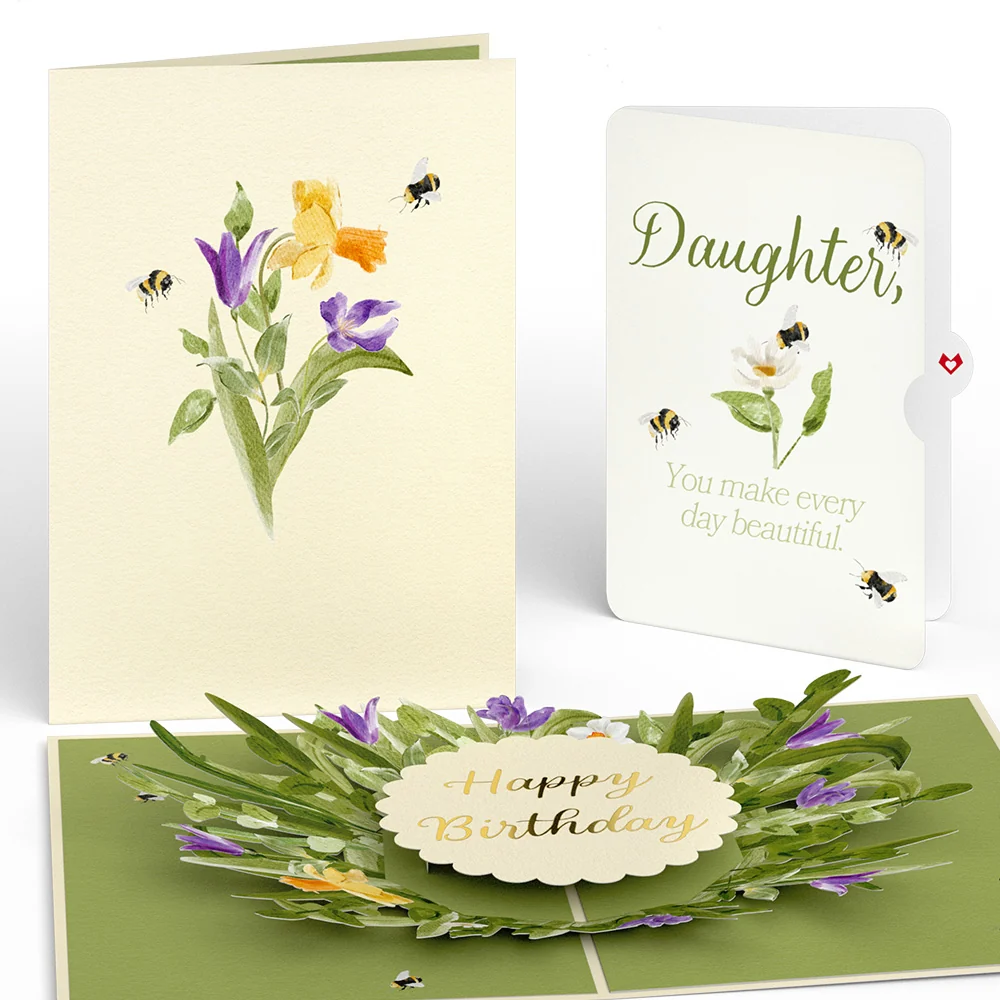 Lovepop Bloom Birthday Pop-Up Card and Sentiment Set for Daughter