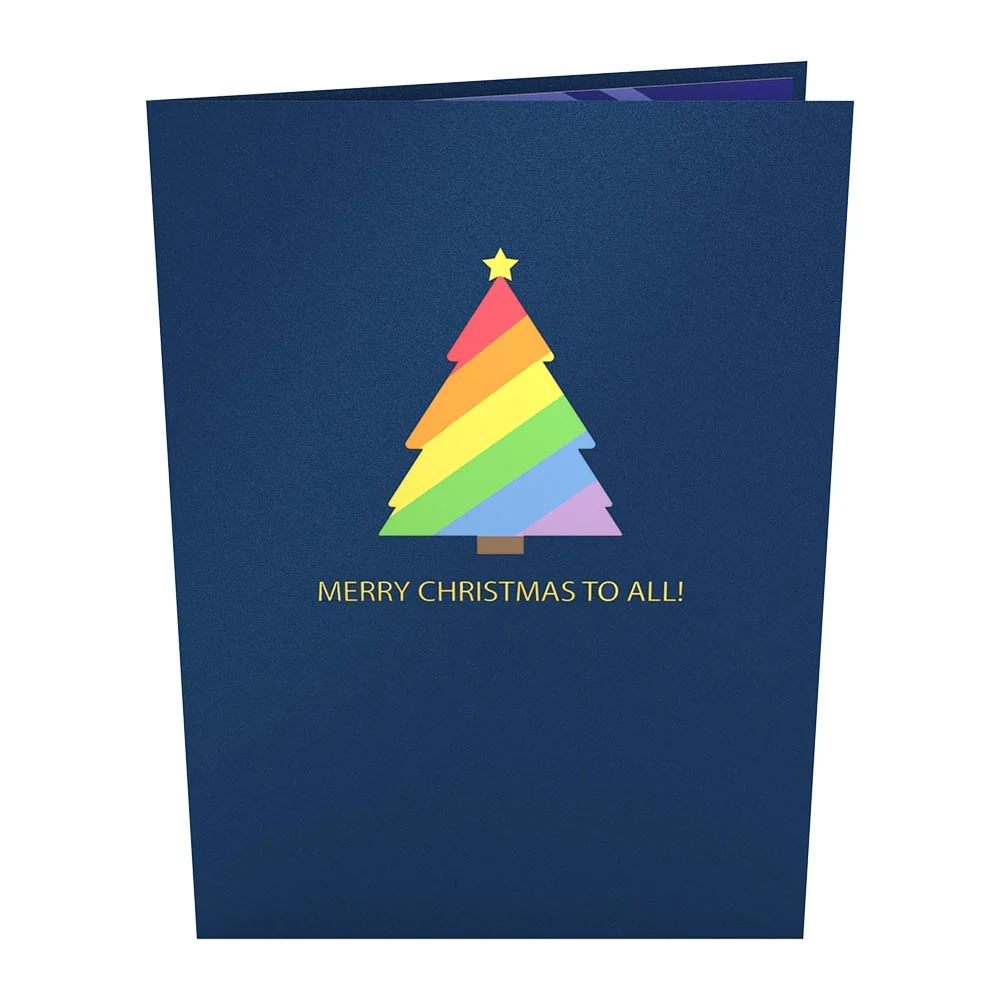 Lovepop Rainbow Christmas Tree Pop-Up Card - Image 4