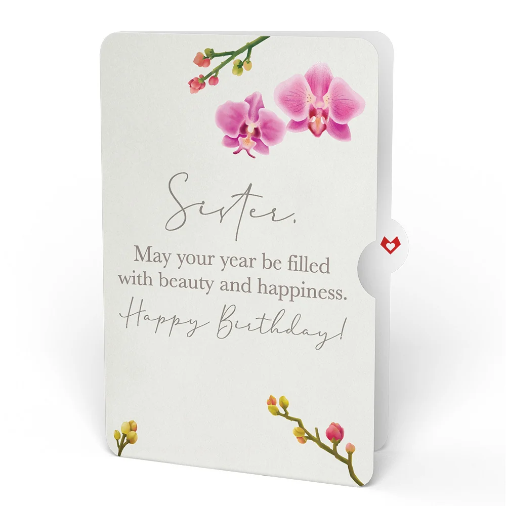 Lovepop Cherry Blossom Birthday Bouquet and Sentiment Set for Sister Vase - Image 4