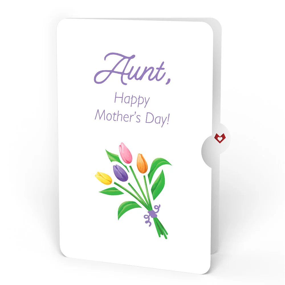 Lovepop Tulips Mother’s Day Pop-Up Card and Sentiment Set for Aunt Vase - Image 4