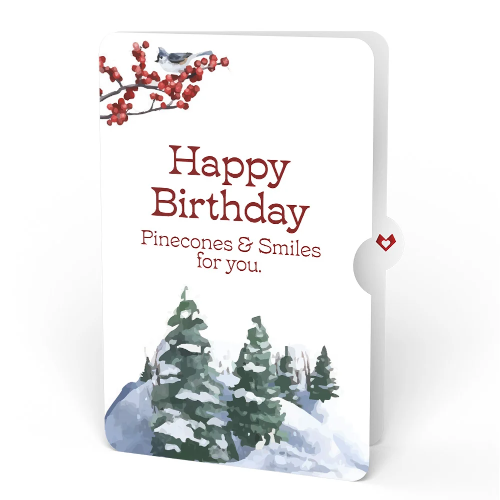 Lovepop Woodland White Christmas Birthday Pop-Up Card and Sentiment Set - Image 4
