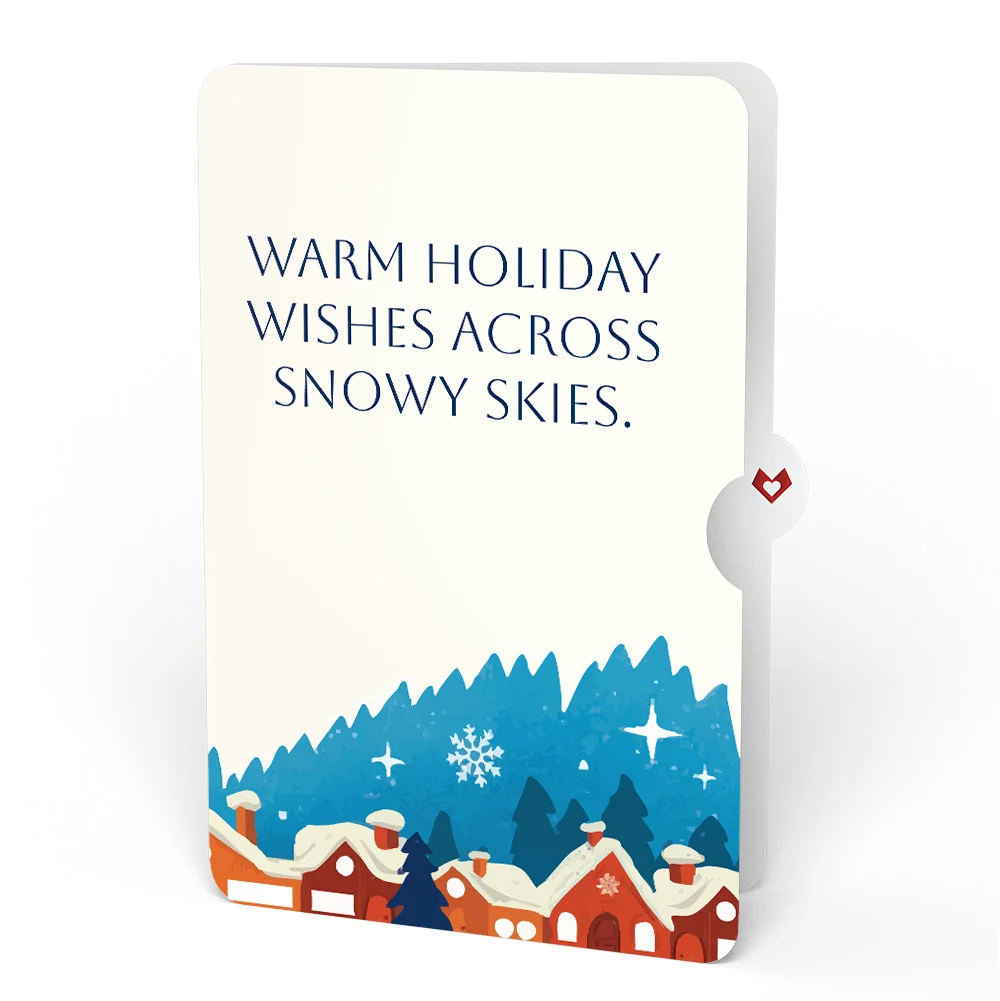 Lovepop Night Sky Santa Sleigh Holiday Pop-Up Card and Sentiment Set Cream - Image 4