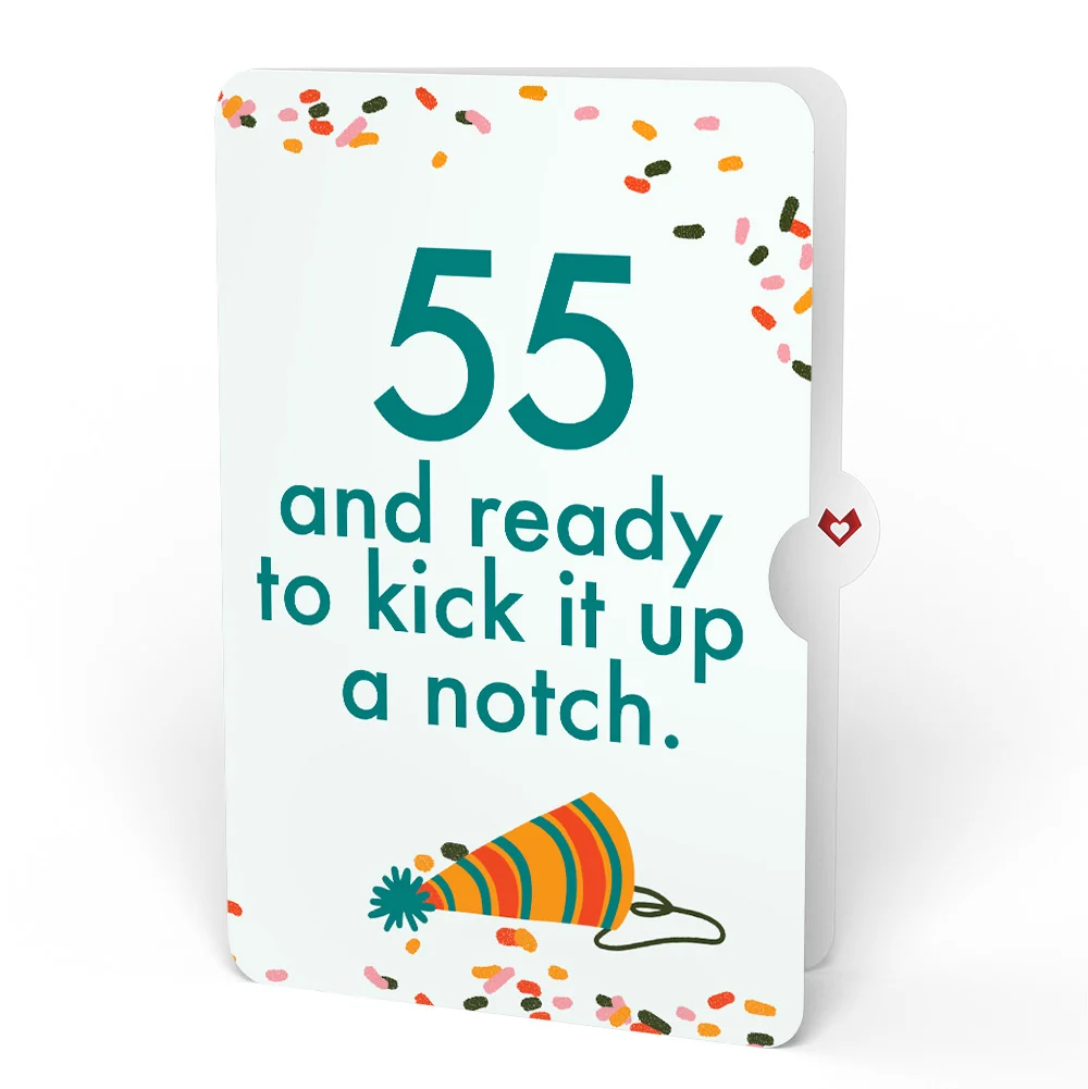 Lovepop Kick Ass Birthday Pop-Up Card and 55th Kick It Up Sentiment Set - Image 4
