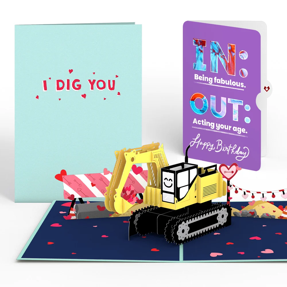 Lovepop I Dig You Birthday Pop-Up Card and IN & OUT Sentiment Set