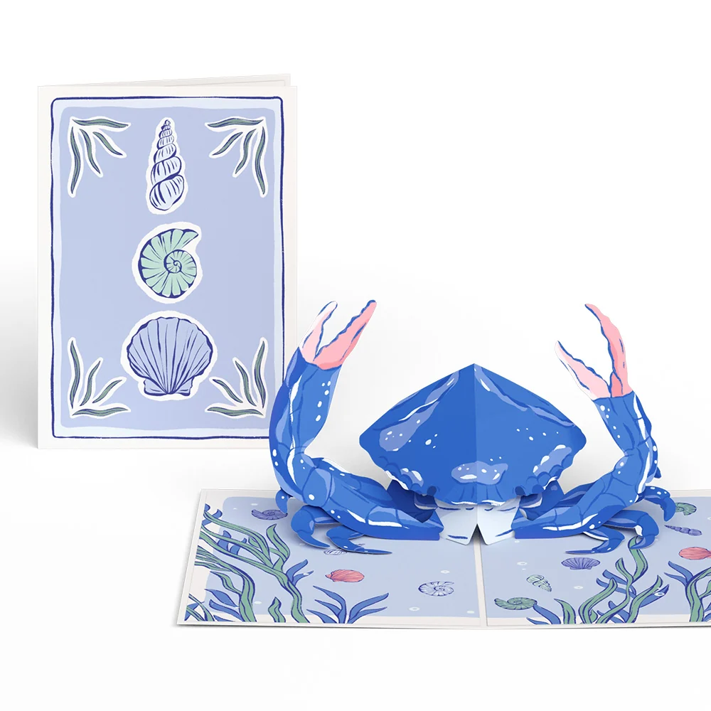 Lovepop Blue Crab Pop-Up Card