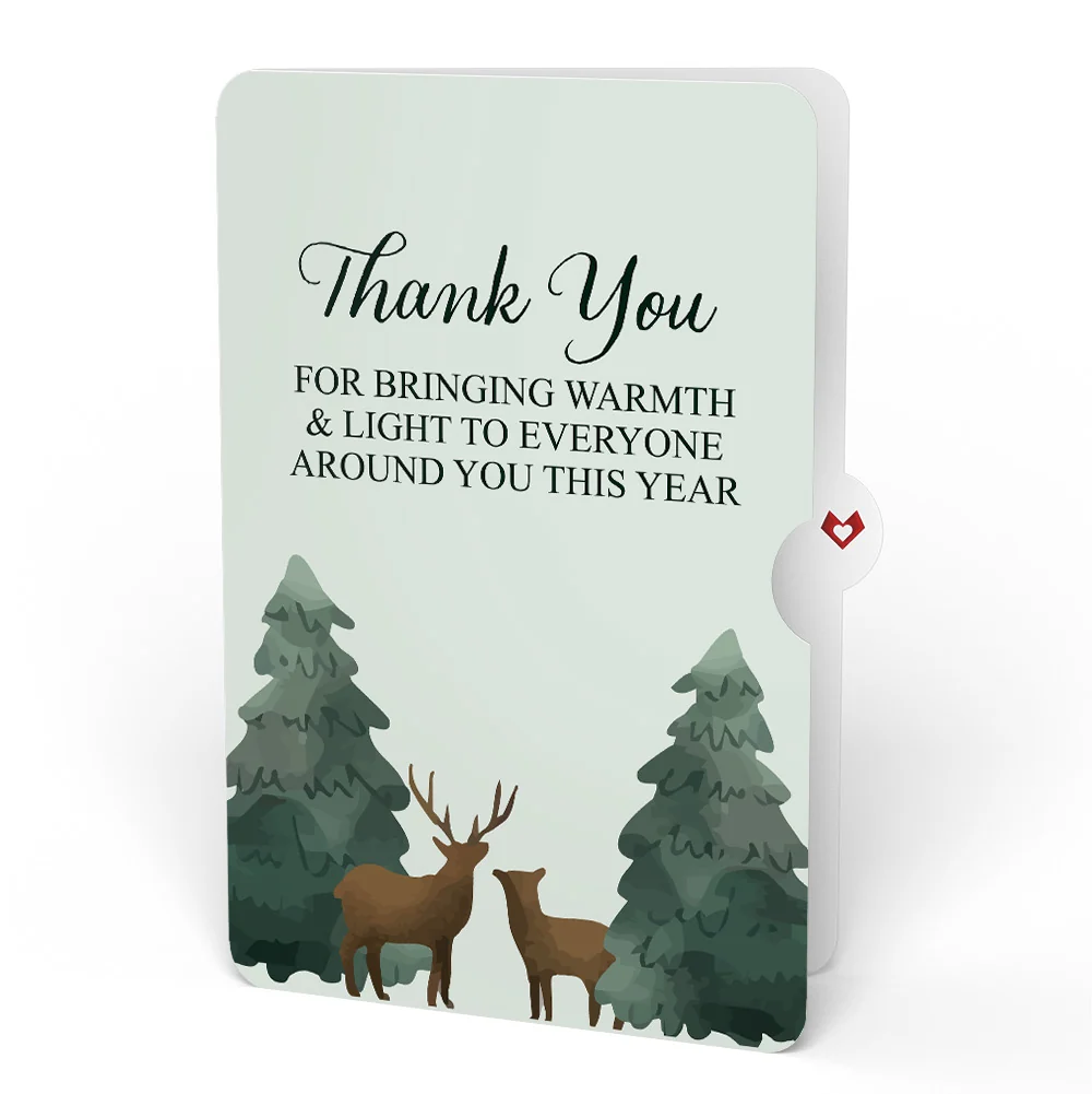 Lovepop Winter Wishes Mountain Village Light-Up Pop-Up Card and Woodland Deer Thank You Sentiment Set - Image 4