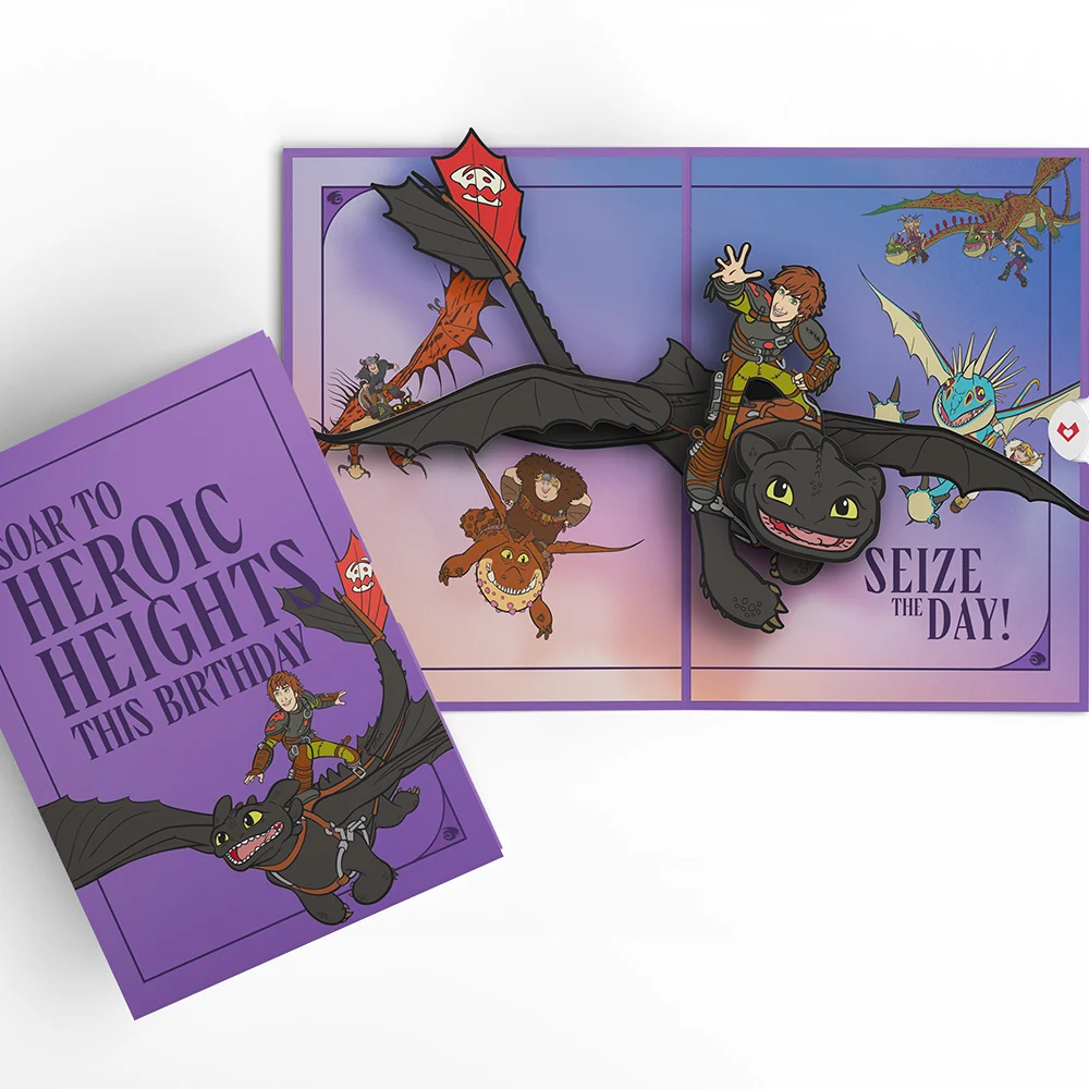 Lovepop How to Train Your Dragon Heroic Heights Birthday Pop-Up Card