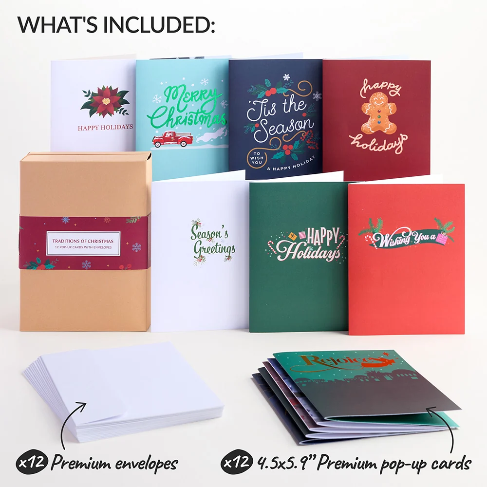 Lovepop Traditions of Christmas Box Set (Assorted 12-Pack): Paperpop Card — SKU SB-41A7AF-93D0BD72734320 - Image 3