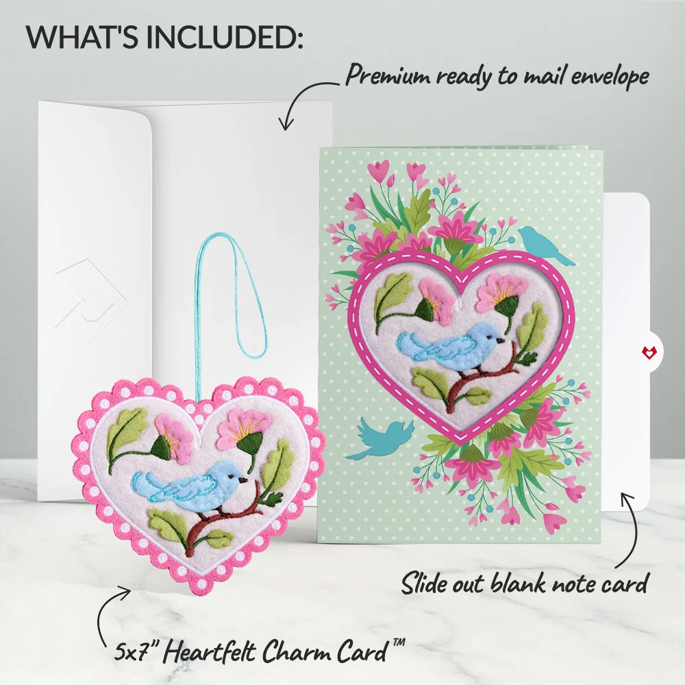 Lovepop Lively Bluebird HeartFelt Charm Card - Image 8