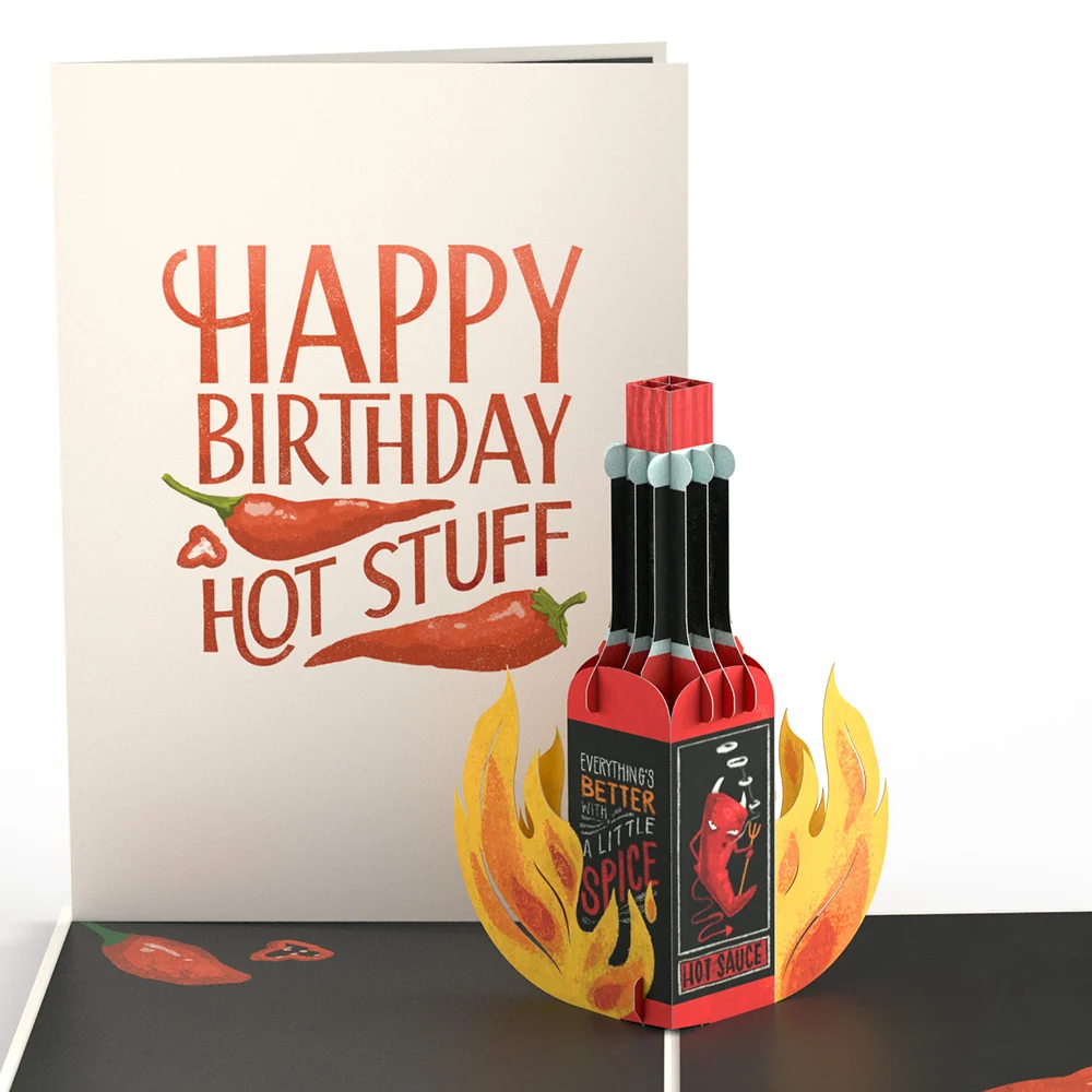Lovepop Happy Birthday Hot Stuff Pop-Up Card