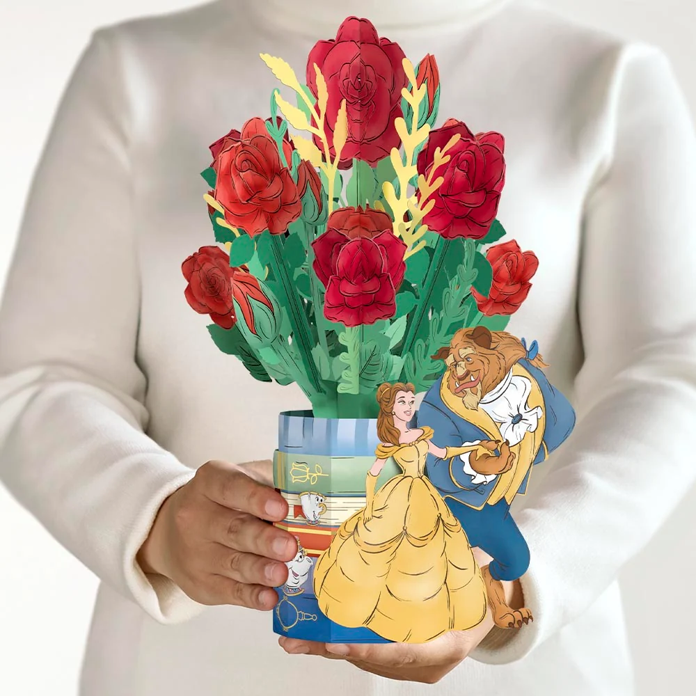 Lovepop Disney's Beauty and The Beast Flower Buds Bouquet Vase