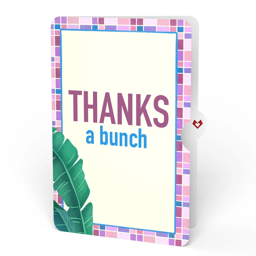 Lovepop Tropical Bananas Thank You Pop-Up Card and Sentiment Set Cream - Image 4