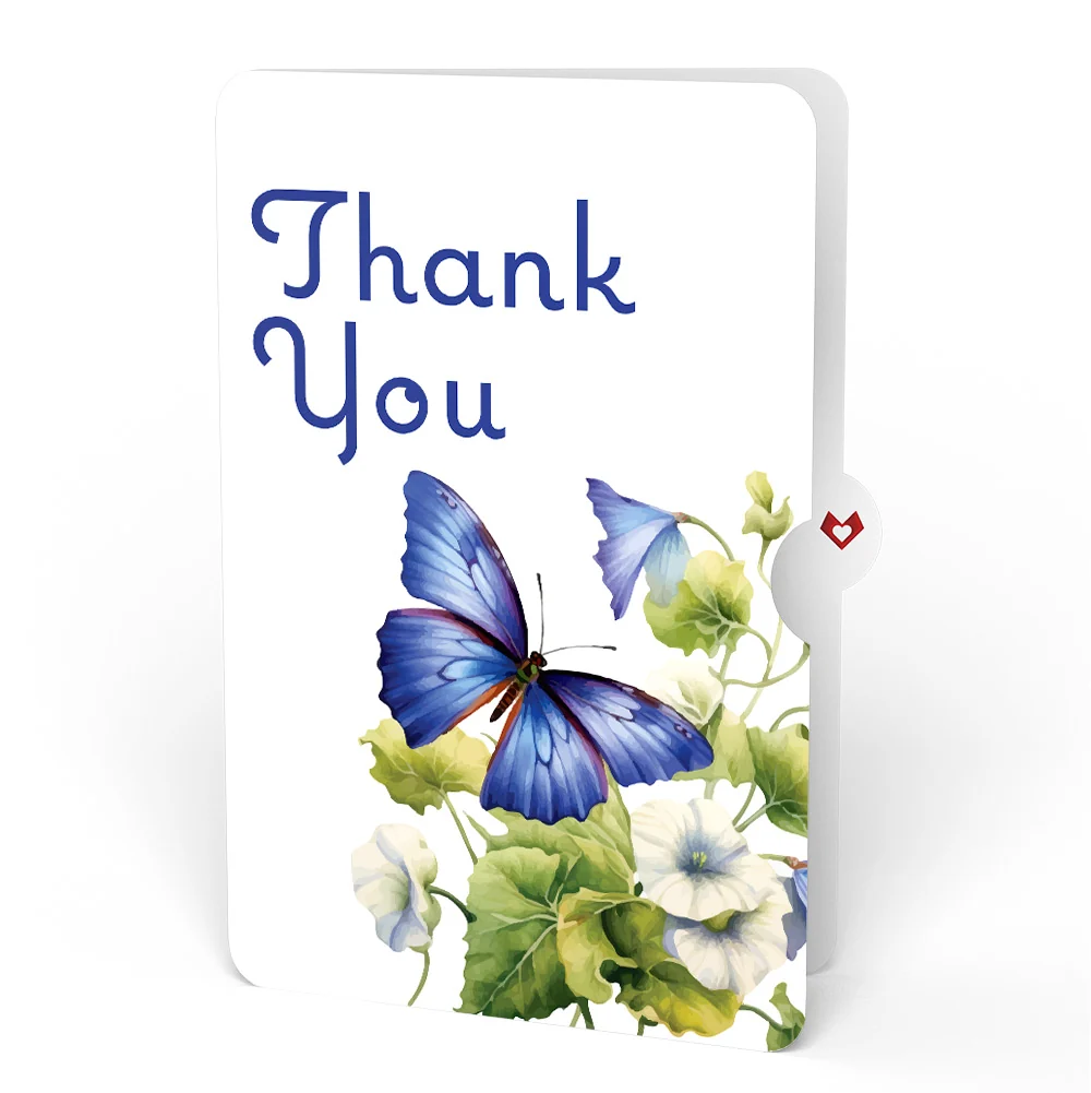 Lovepop Born to Bloom: September Birth Month Flowers Thank You Pop-Up Card and Sentiment Set Cream - Image 4