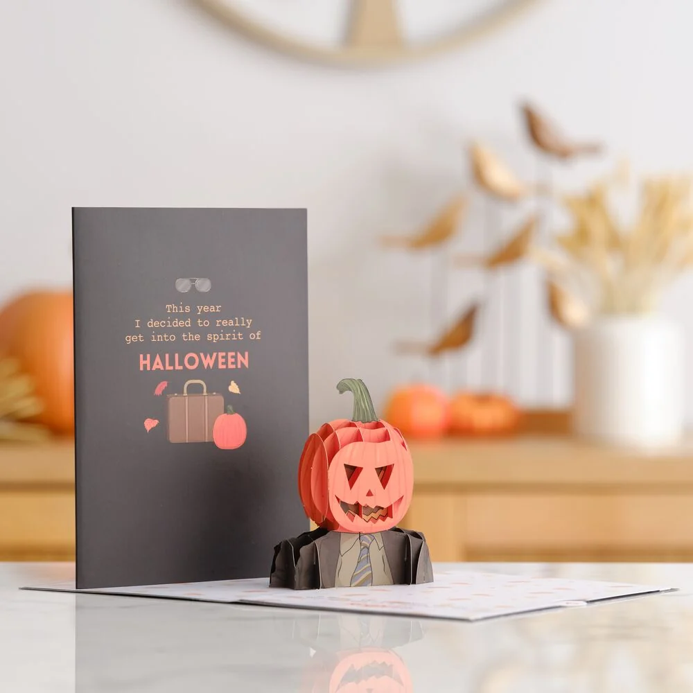 Lovepop The Office Pumpkin Head Halloween Pop-Up Card - Image 5
