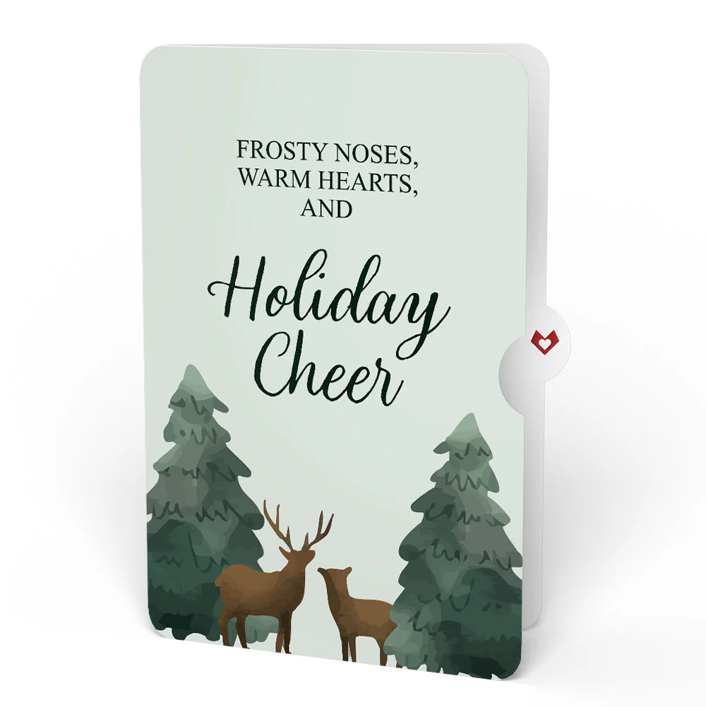 Lovepop Winter Wishes Mountain Village Light-Up Pop-Up Card and Woodland Deer Holiday Cheer Sentiment Set - Image 4